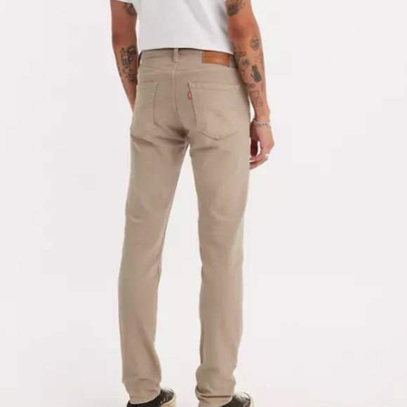 LEVI'S 511 SLIM FIT Mens Jeans Khaki Tan - Picture 9 of 9